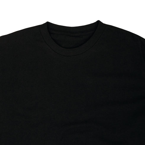 Streetwear Heavyweight Tees Black Close Up