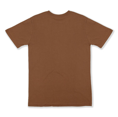 Streetwear Heavyweight Tees Brown Back