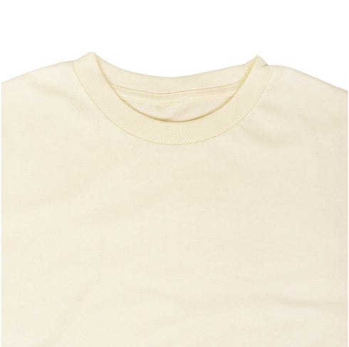 Streetwear Heavyweight Tees Cream Close Up