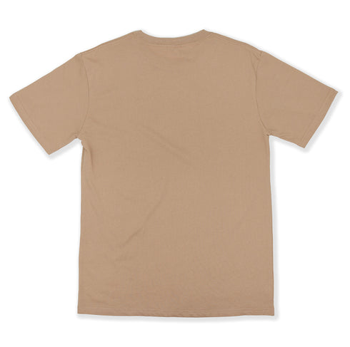 Streetwear Heavyweight Tees Tan Back