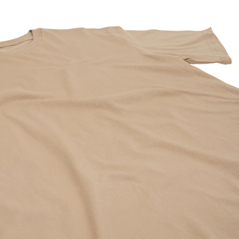 Streetwear Heavyweight Tees Tan Wrinkles