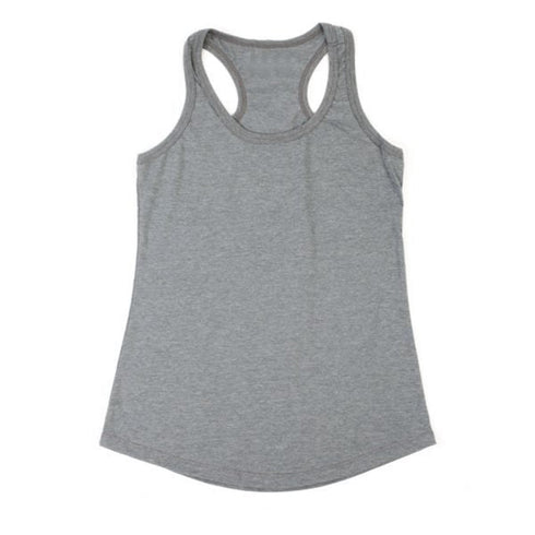 Women Racerback Tank Medium Heather