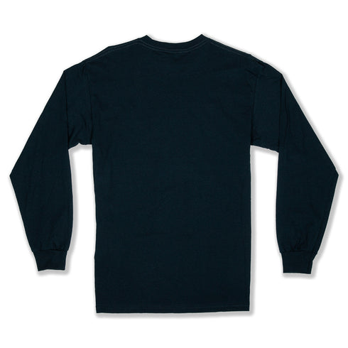 Navy Back Long Sleeve T shirt