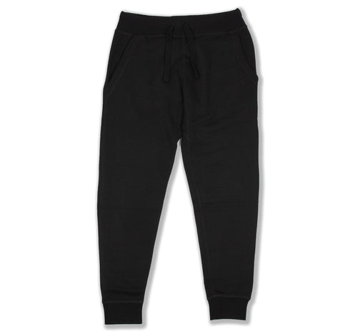 Premium Fleece Joggers Black Front