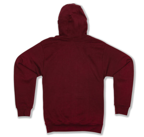 Premium Pullover Hoodie Burgundy Back