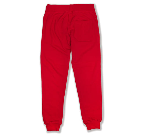 Premium Fleece Jogger Red Back