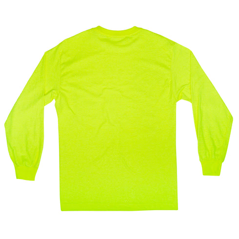 Safety Green Long Sleeve T shirt