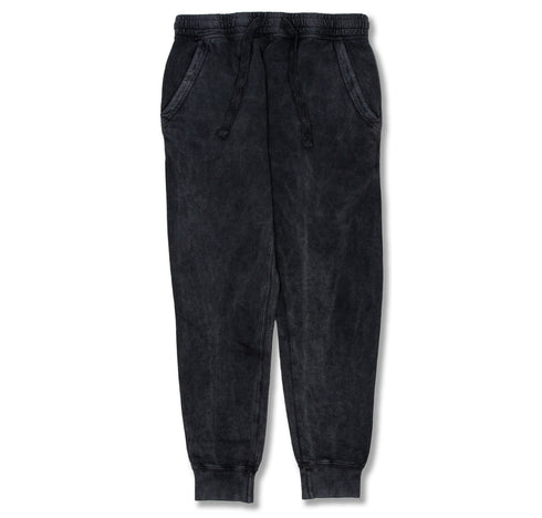 Black Vintage Sweatpants Front