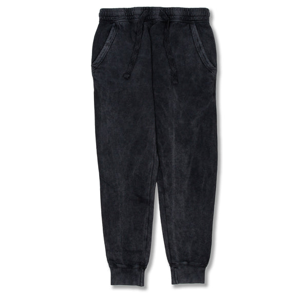 Black Vintage Sweatpants Front