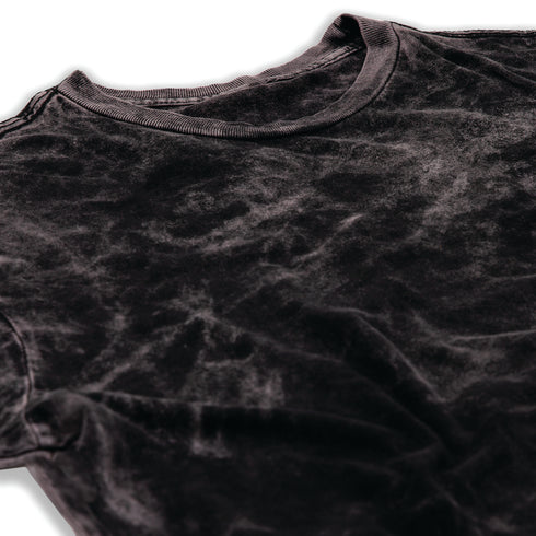Vintage Wash Tee Cloud Black Wrinkle