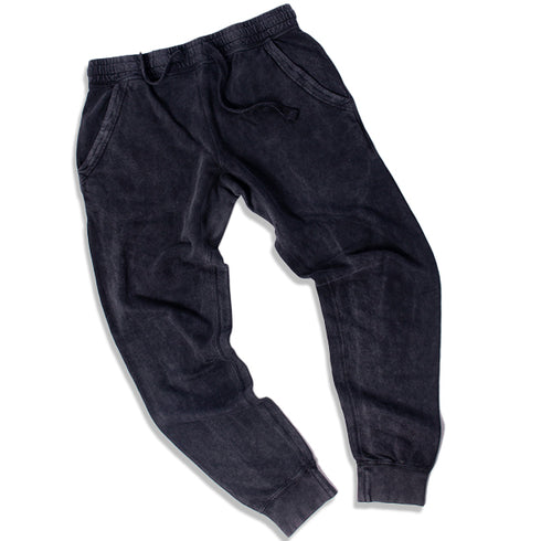 Vintage Joggers Black Wrinkle