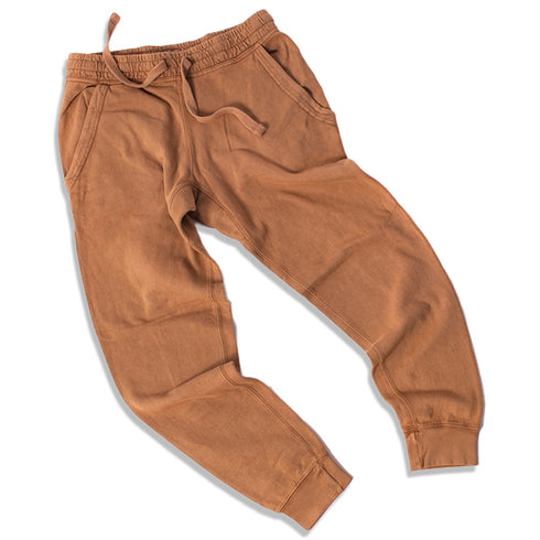 Vintage Joggers Camel Wrinkle