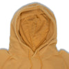 close up of mustard vintage hoodie