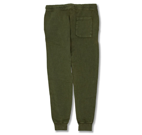 olive vintage sweatpants back