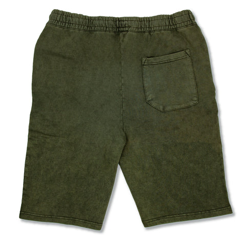 olive vintage shorts back