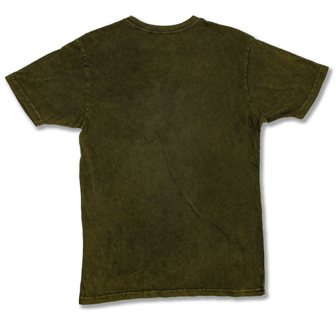Vintage Wash Tee Olive Back