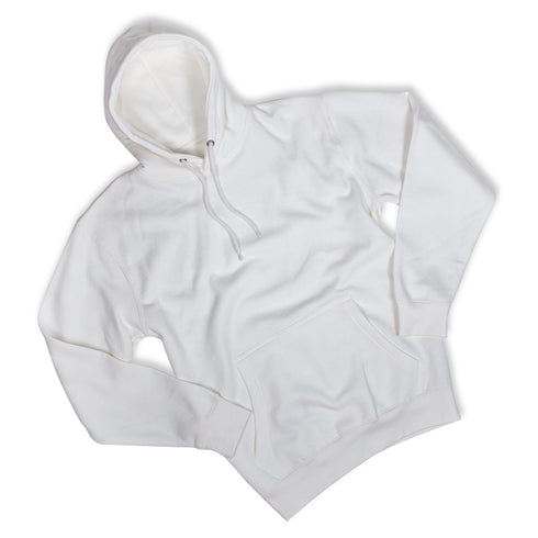 Premium Pullover Hoodie White Wrinkle