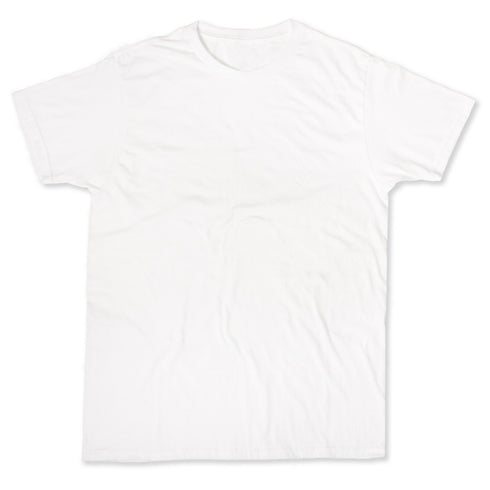 Soft Cotton Short Sleeve Tee White Front