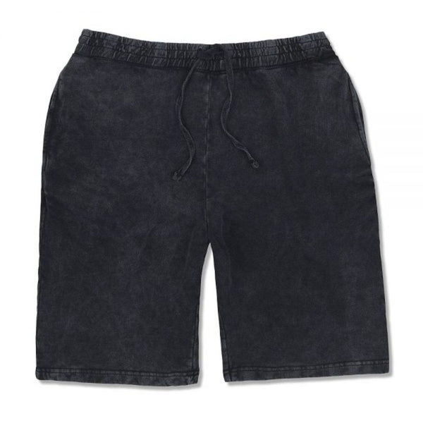 black vintage shorts front