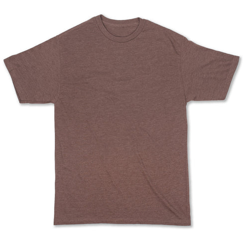 Dual Blend Heather Tee Brown