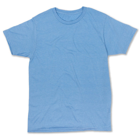Dual Blend Heather Tee Light Blue