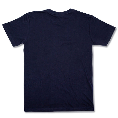 Streetwear Heavyweight Tees Navy Blue Back