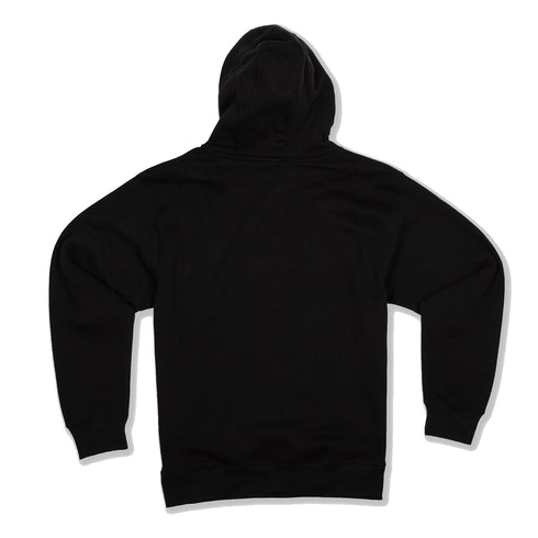 Premium Full Zip Hoodie Black Back