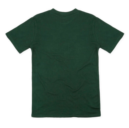 Streetwear Heavyweight Soft Tee Forest Green Back