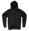 vintage wash hoodie black front