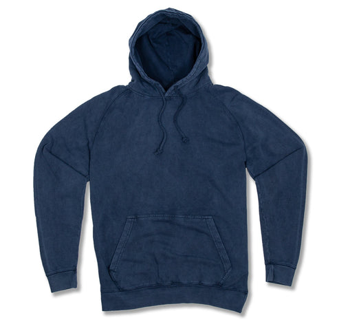 vintage wash hoodie denim front