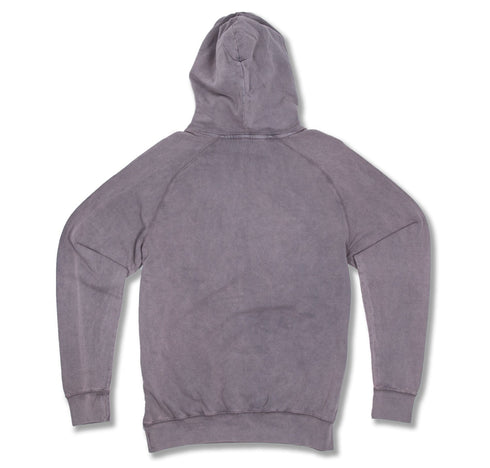 vintage wash hoodie zinc back