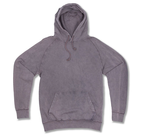 vintage wash hoodie zinc front