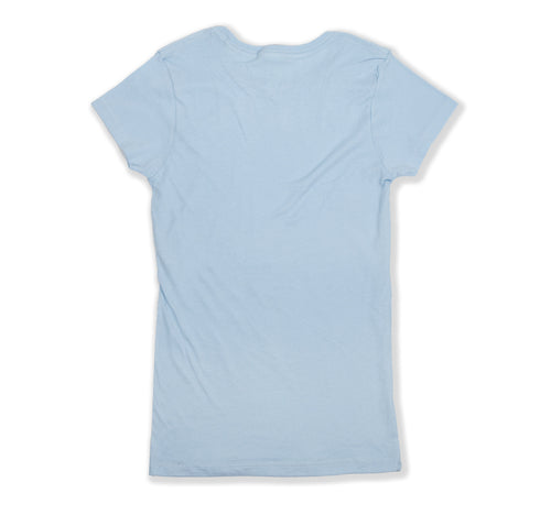 Women Soft Babydoll Powder Blue Back