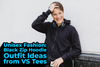 Unisex Fashion: Black Zip Hoodie Outfit Ideas from VS Tees