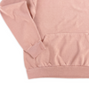 SALMON PINK HOODIE LOWER CLOSE-UP