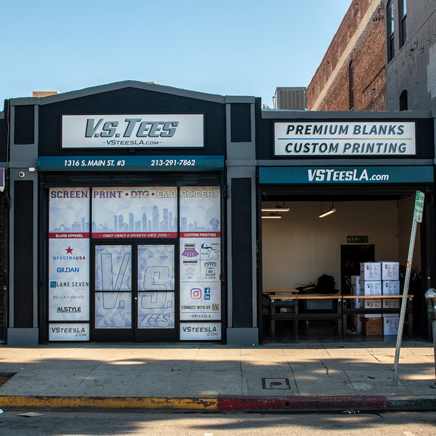 VS Tees Los Angeles storefront