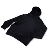 Black Heavyweight French Terry Hoodie Wrinkle