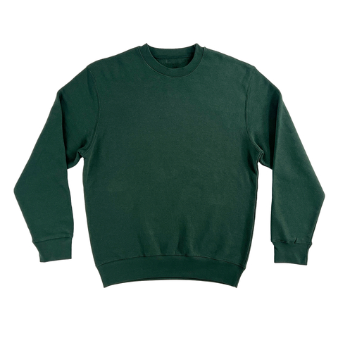 Dark green crew neck best sale