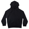 heavyweight french terry hoodie black front