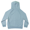 heavyweight french terry hoodie light sage blue back