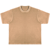 saddle brown front heavyweight pigment tee