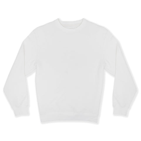 Premium White Crewneck Pullover