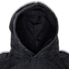 close up of black vintage hoodie