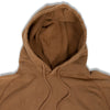 close up of camel vintage hoodie