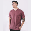 Dual Blend Heather Tee Burgundy Front